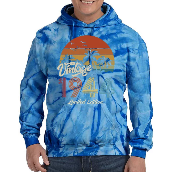 79th Birthday Vintage Limited Edition 1944 Tie Dye Hoodie