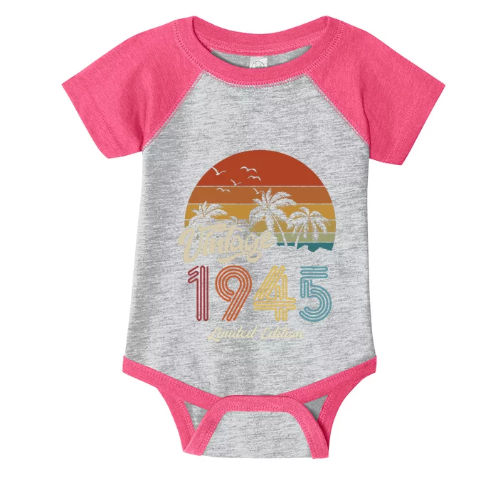 78th Birthday Vintage Limited Edition 1945 Infant Baby Jersey Bodysuit