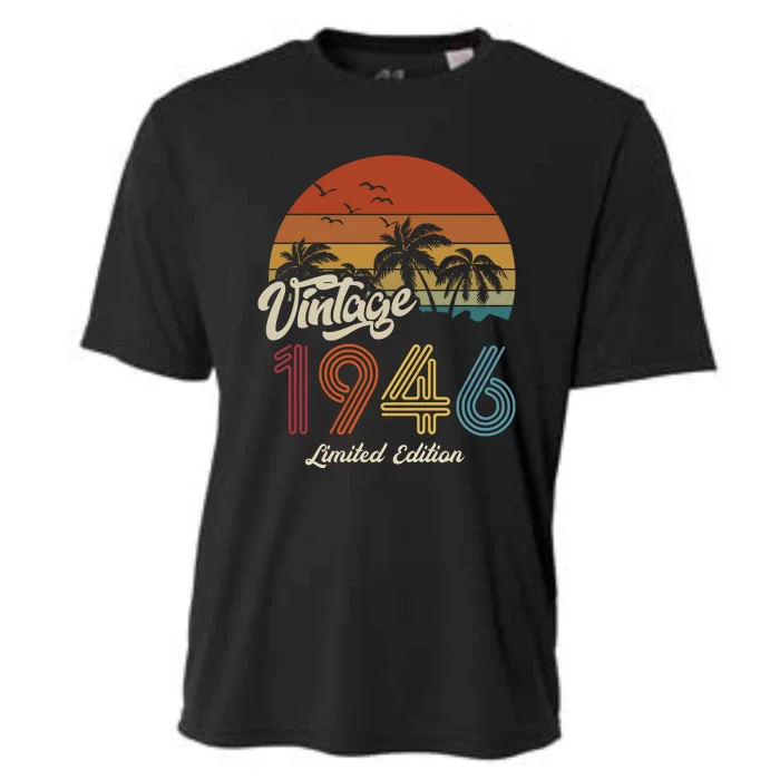 77th Birthday Vintage Limited Edition 1946 Cooling Performance Crew T-Shirt