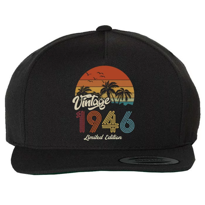 77th Birthday Vintage Limited Edition 1946 Wool Snapback Cap