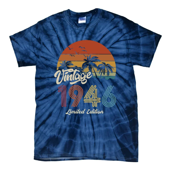 77th Birthday Vintage Limited Edition 1946 Tie-Dye T-Shirt