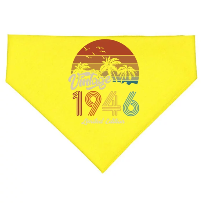 77th Birthday Vintage Limited Edition 1946 USA-Made Doggie Bandana