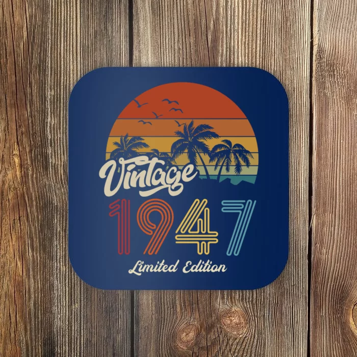 76th Birthday Vintage Limited Edition 1947 Coaster