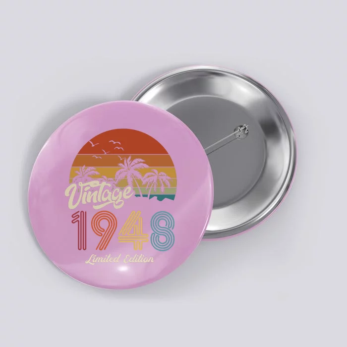 75th Birthday Vintage Limited Edition 1948 Button