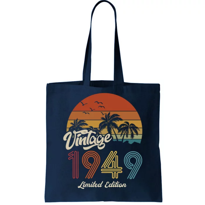 74th Birthday Vintage Limited Edition 1949 Tote Bag