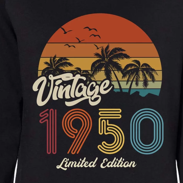 73rd Birthday Vintage Limited Edition 1950 Womens California Wash Sweatshirt