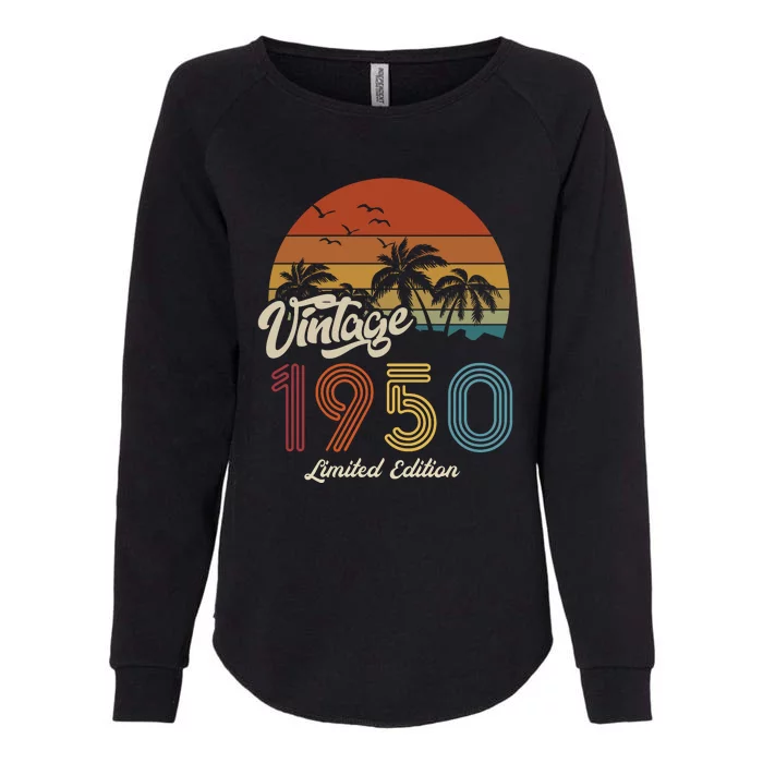 73rd Birthday Vintage Limited Edition 1950 Womens California Wash Sweatshirt