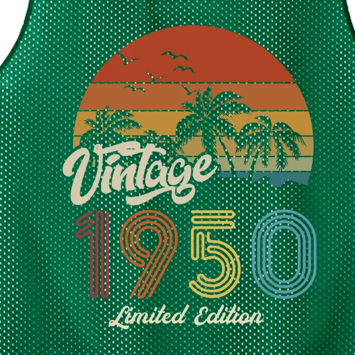 73rd Birthday Vintage Limited Edition 1950 Mesh Reversible Basketball Jersey Tank