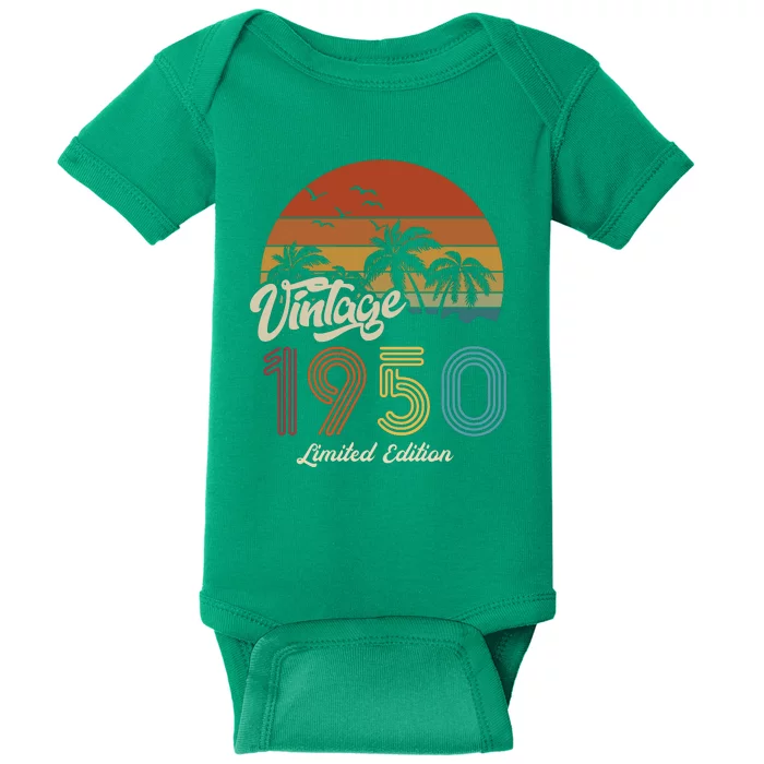 73rd Birthday Vintage Limited Edition 1950 Baby Bodysuit