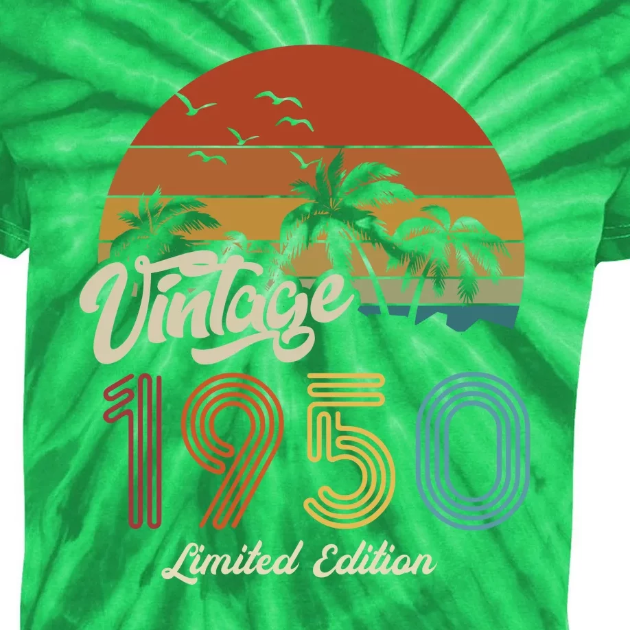 73rd Birthday Vintage Limited Edition 1950 Kids Tie-Dye T-Shirt