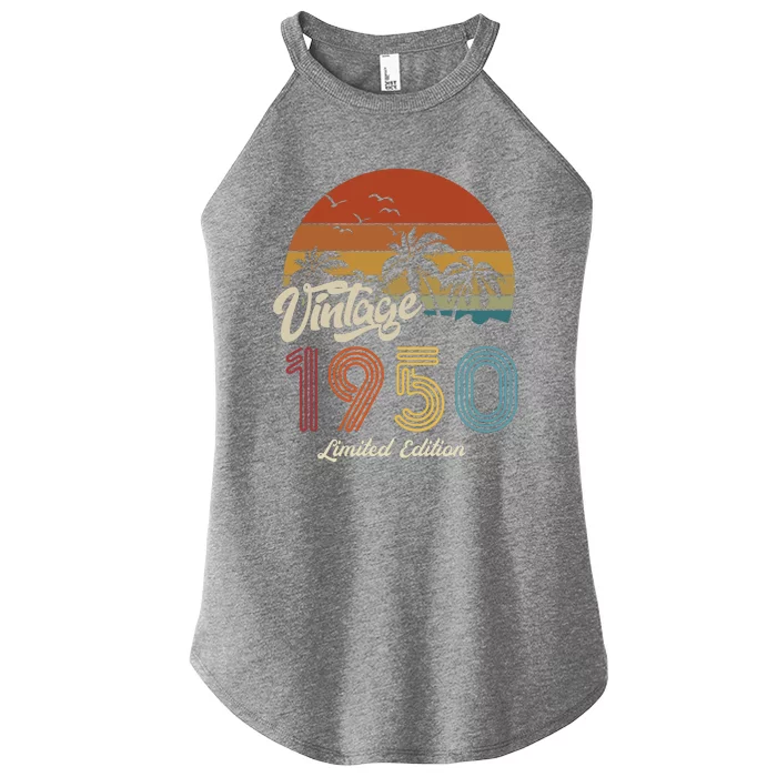 73rd Birthday Vintage Limited Edition 1950 Women’s Perfect Tri Rocker Tank