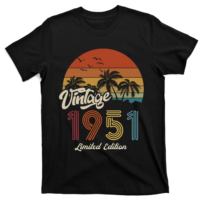 72nd Birthday Vintage Limited Edition 1951 T-Shirt