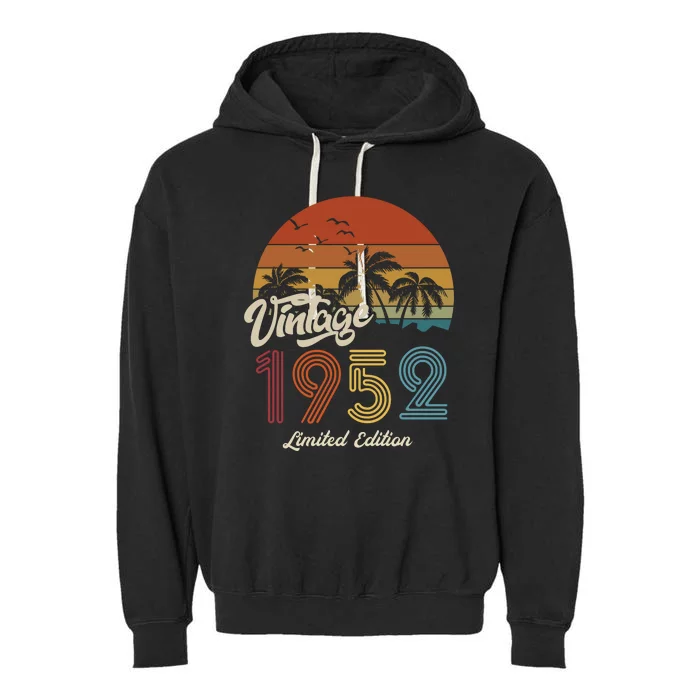 71st Birthday Vintage Limited Edition 1952 Garment-Dyed Fleece Hoodie