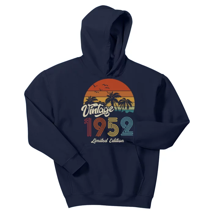 71st Birthday Vintage Limited Edition 1952 Kids Hoodie