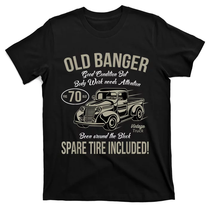 70th Birthday Vintage Old Banger 70 Years Old  Gift Retro T-Shirt