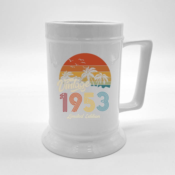 70th Birthday Vintage Limited Edition 1953 Front & Back Beer Stein