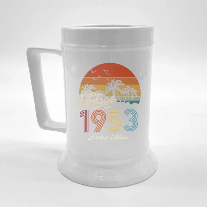 70th Birthday Vintage Limited Edition 1953 Front & Back Beer Stein