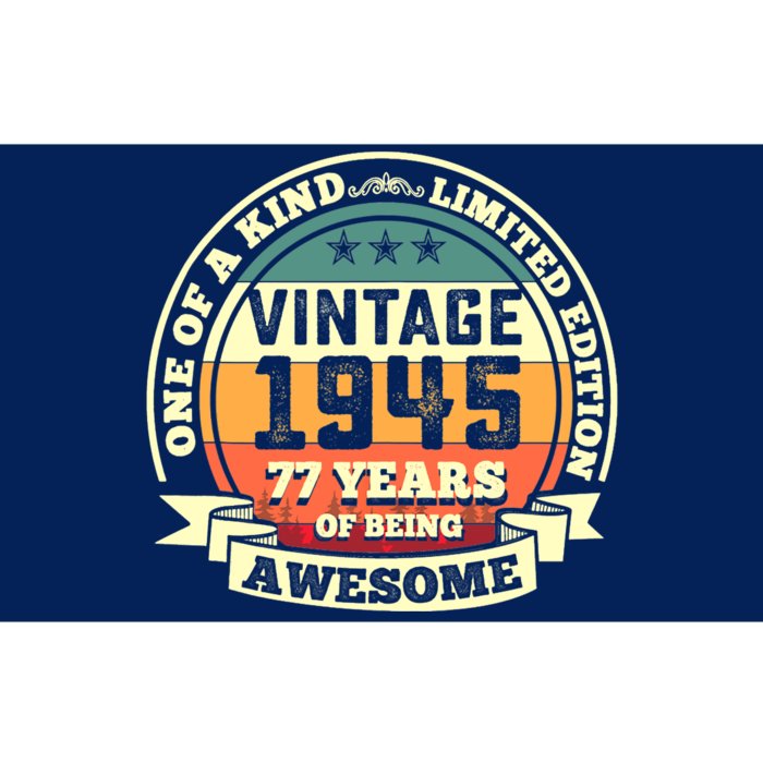 77th Birthday Vintage Tee Retro Awesome 1945 77 Years Old Tank Top Bumper Sticker