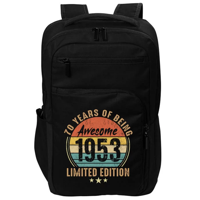 70th Birthday Vintage Limited Edition 1953 Impact Tech Backpack