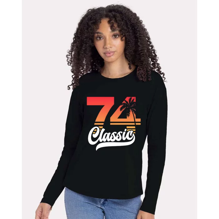 74 Classic 50th Birthday Vintage 1974 Womens Cotton Relaxed Long Sleeve T-Shirt