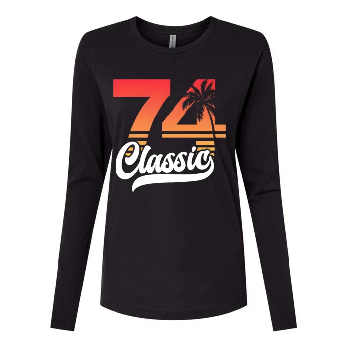 74 Classic 50th Birthday Vintage 1974 Womens Cotton Relaxed Long Sleeve T-Shirt