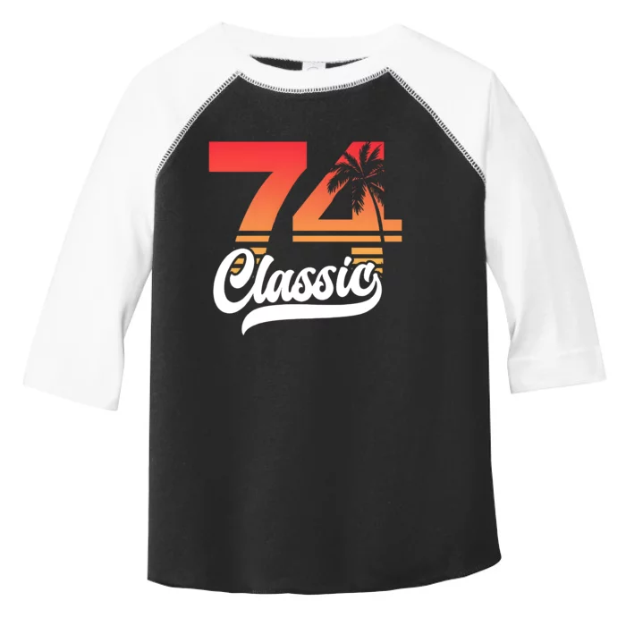 74 Classic 50th Birthday Vintage 1974 Toddler Fine Jersey T-Shirt