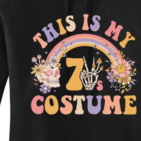 70s Costume Halloween Peace Hippie Retro Groovy Women's Pullover Hoodie