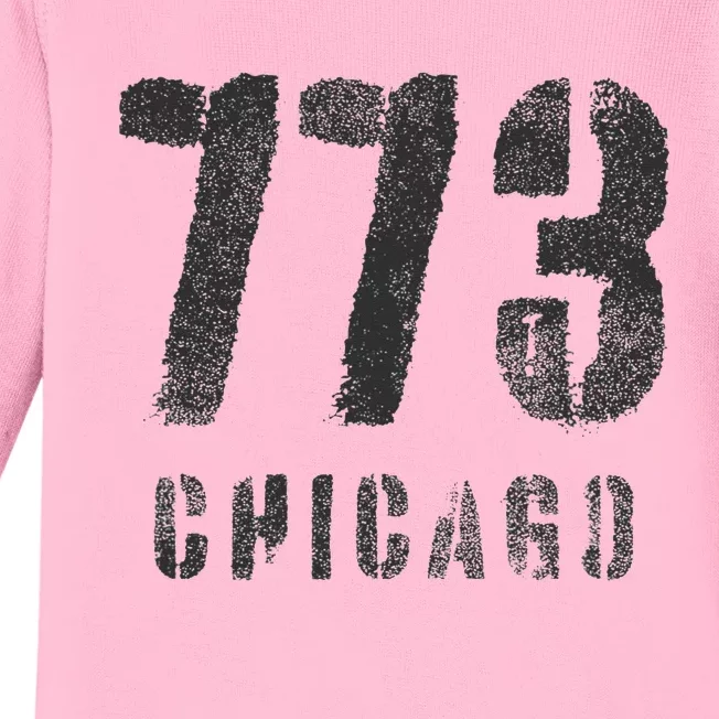 773 Chicago Illinois Souvenir Design Baby Long Sleeve Bodysuit