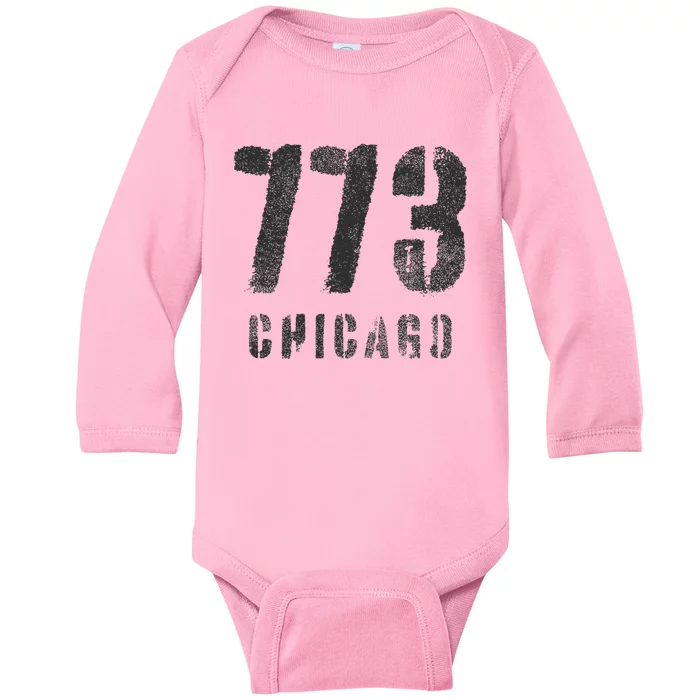 773 Chicago Illinois Souvenir Design Baby Long Sleeve Bodysuit