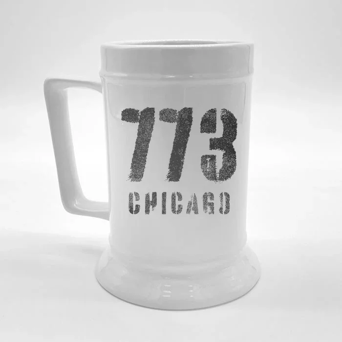 773 Chicago Illinois Souvenir Design Front & Back Beer Stein