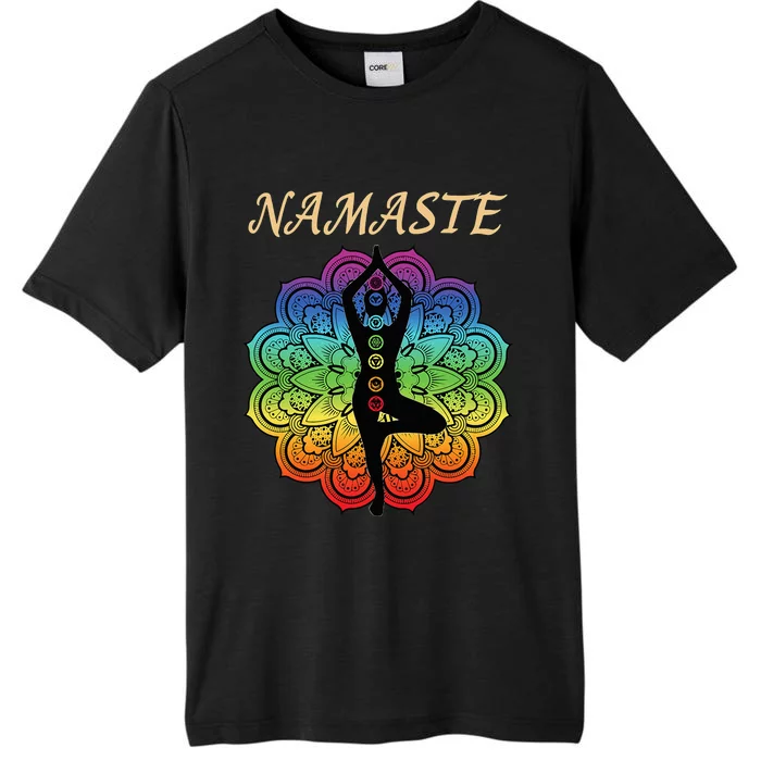 7 Chakra Namaste Reiki Kundalini Yoga ChromaSoft Performance T-Shirt