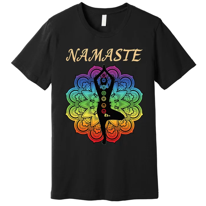 7 Chakra Namaste Reiki Kundalini Yoga Premium T-Shirt