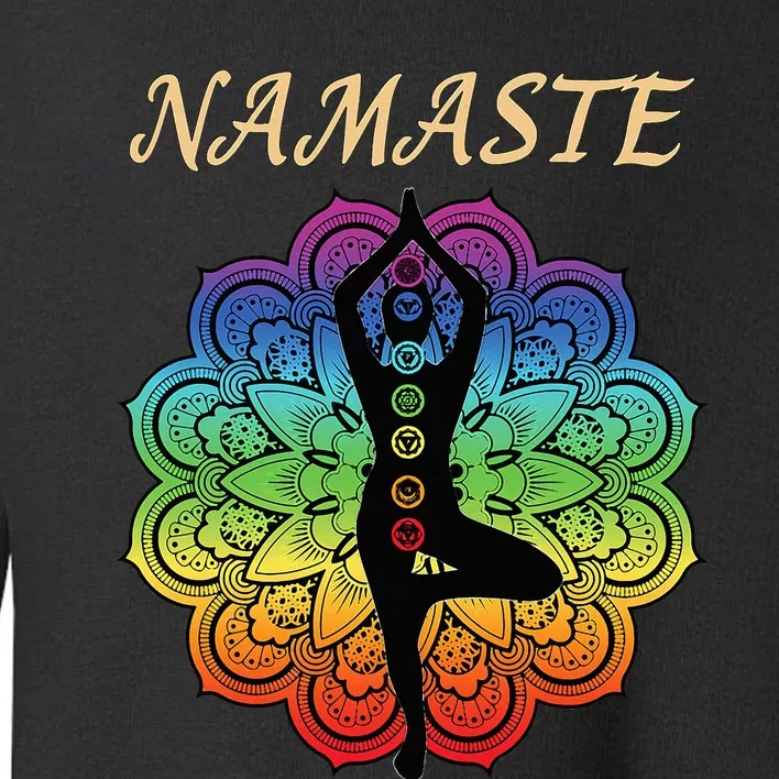 7 Chakra Namaste Reiki Kundalini Yoga Toddler Sweatshirt