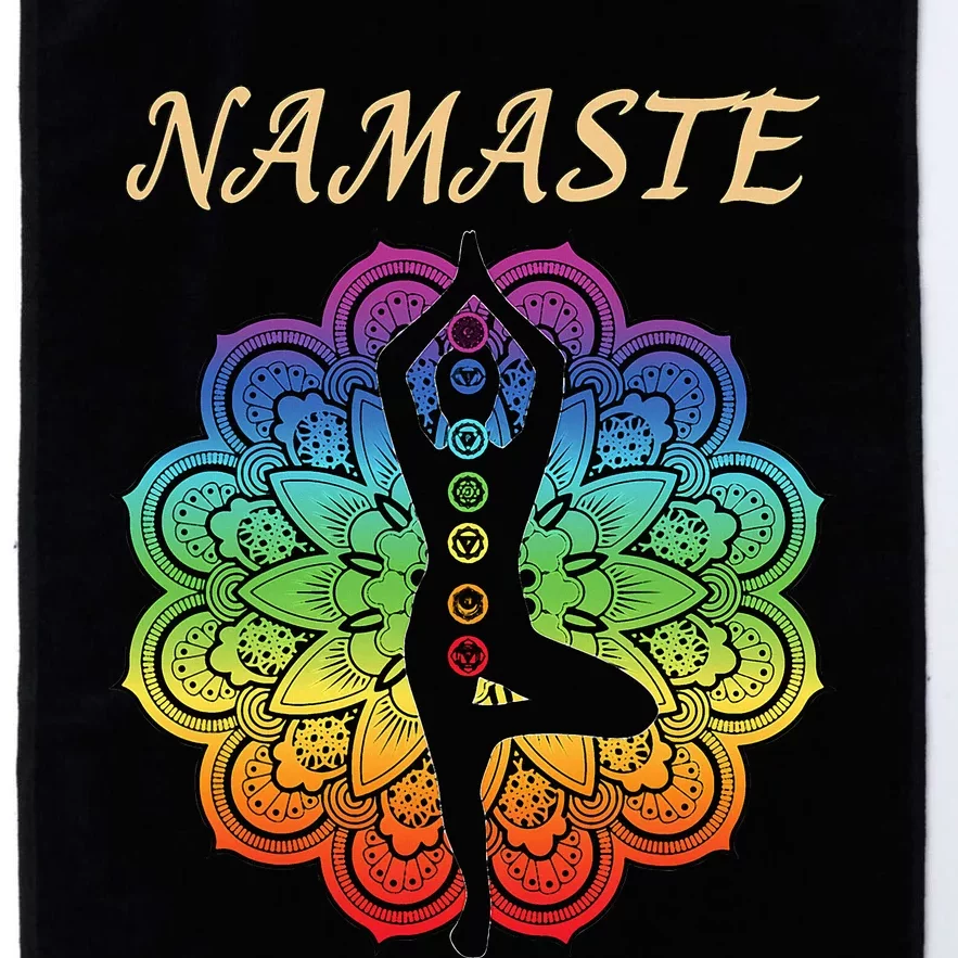 7 Chakra Namaste Reiki Kundalini Yoga Platinum Collection Golf Towel