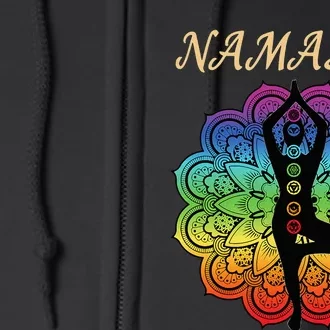 7 Chakra Namaste Reiki Kundalini Yoga Full Zip Hoodie