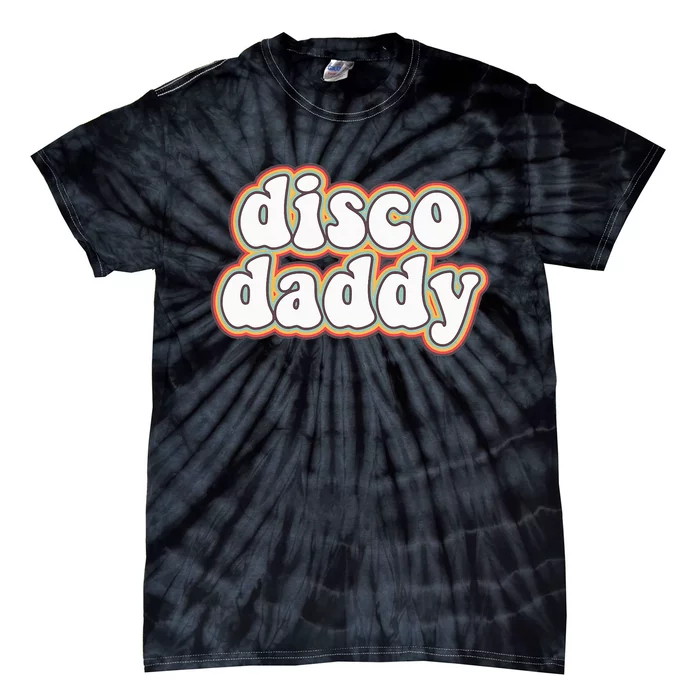 70s Disco Daddy 1970 Costumes Halloween Tie-Dye T-Shirt