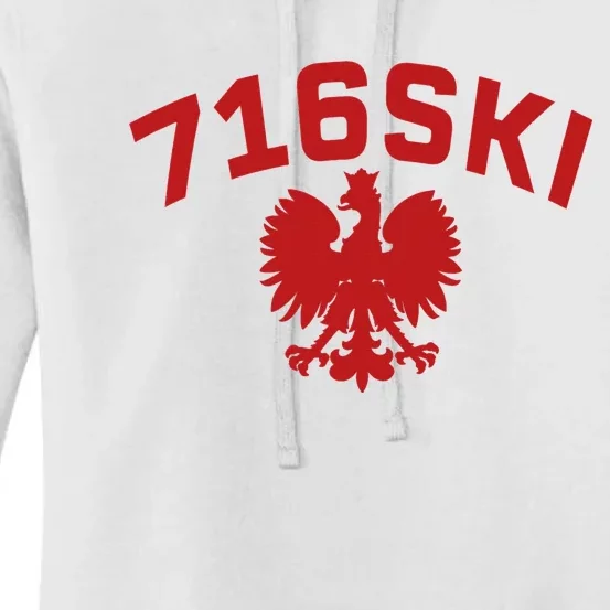 716SKI Dyngus Day Buffalo NY Polish Eagle Women's Pullover Hoodie