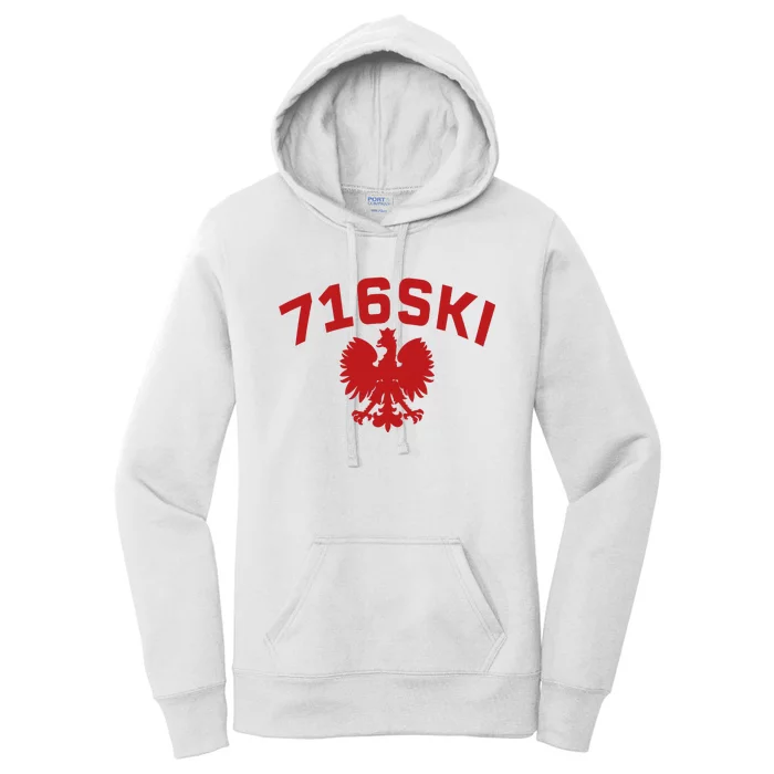 716SKI Dyngus Day Buffalo NY Polish Eagle Women's Pullover Hoodie