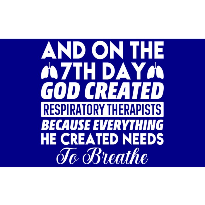 7th Day God Created Respiratory Therapists Gift Bumper Sticker