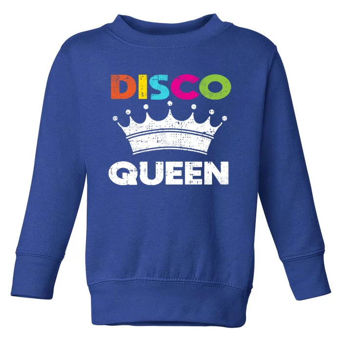 70s Disco Queen Dancing Party Costume Easy Halloween Funny Gift Toddler Sweatshirt