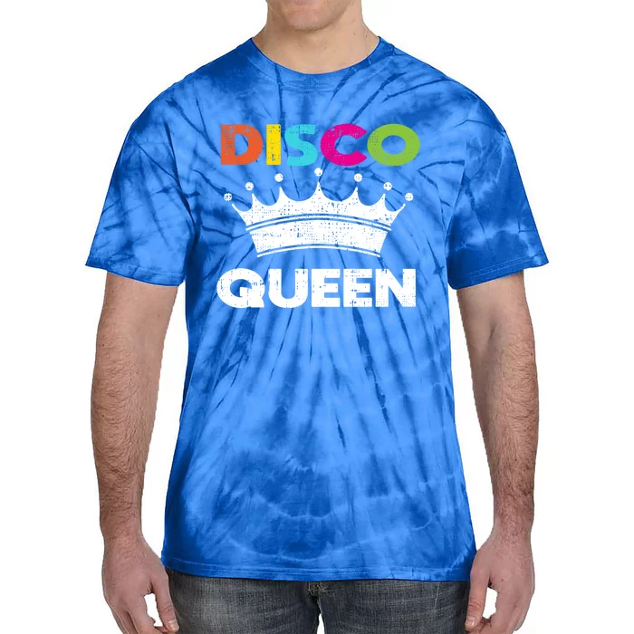 70s Disco Queen Dancing Party Costume Easy Halloween Funny Gift Tie-Dye T-Shirt