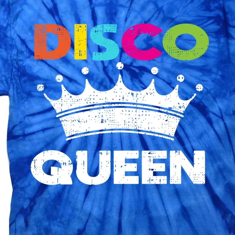 70s Disco Queen Dancing Party Costume Easy Halloween Funny Gift Tie-Dye T-Shirt