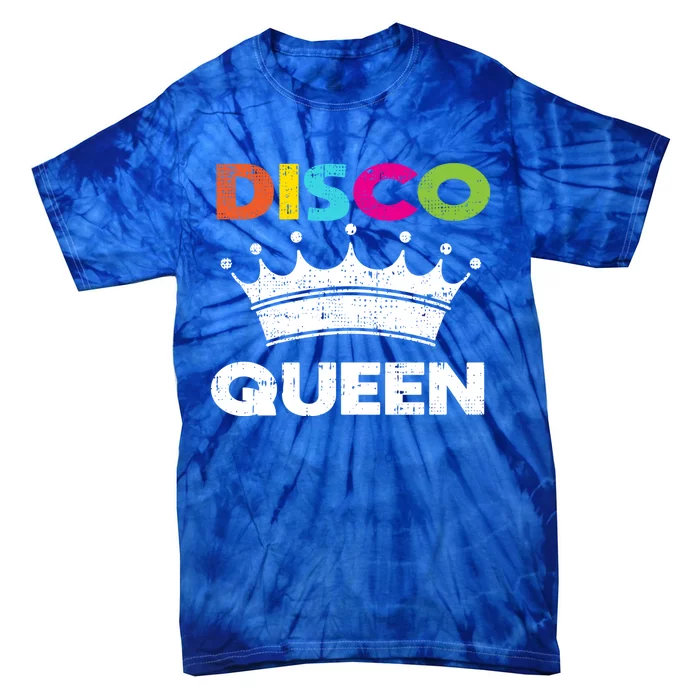 70s Disco Queen Dancing Party Costume Easy Halloween Funny Gift Tie-Dye T-Shirt