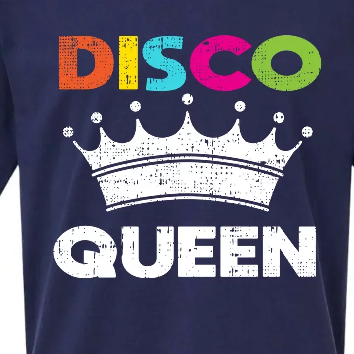 70s Disco Queen Dancing Party Costume Easy Halloween Funny Gift Sueded Cloud Jersey T-Shirt