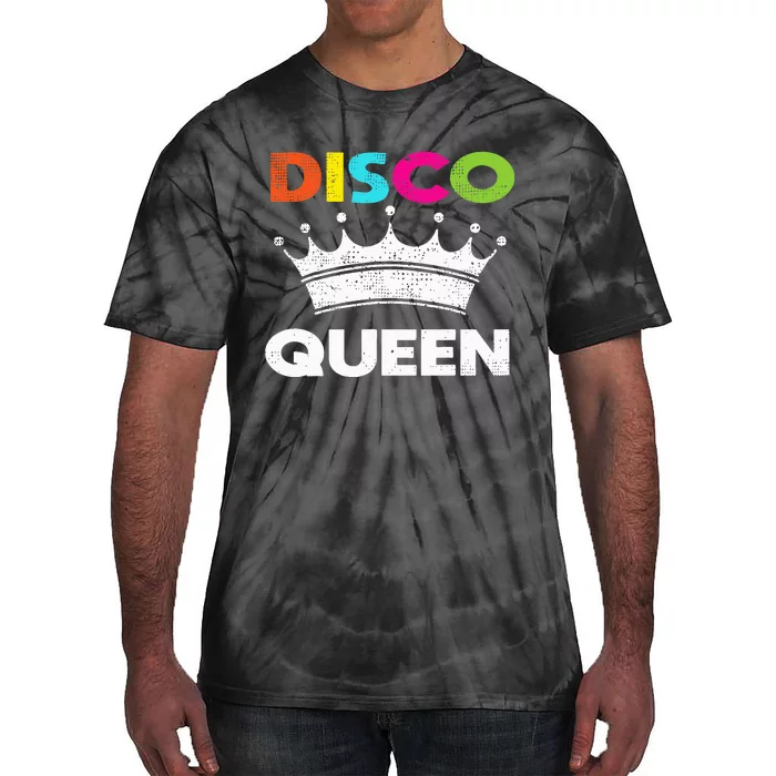 70s Disco Queen Dancing Party Costume Easy Halloween Gifts Tie-Dye T-Shirt