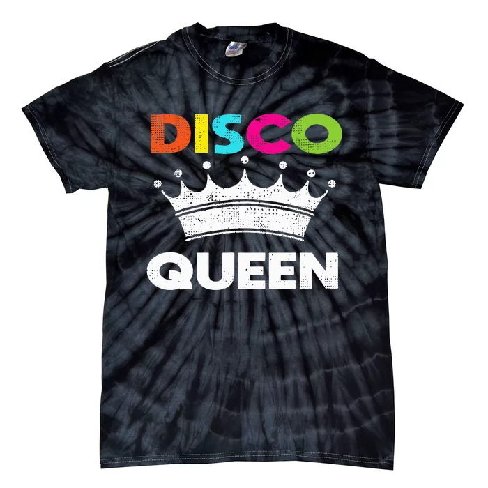 70s Disco Queen Dancing Party Costume Easy Halloween Gifts Tie-Dye T-Shirt