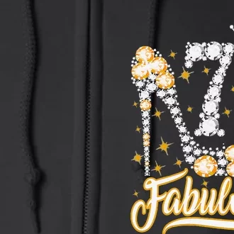 70 & Fabulous 70 Years Old 70th Birthday Diamond Crown Shoes Full Zip Hoodie