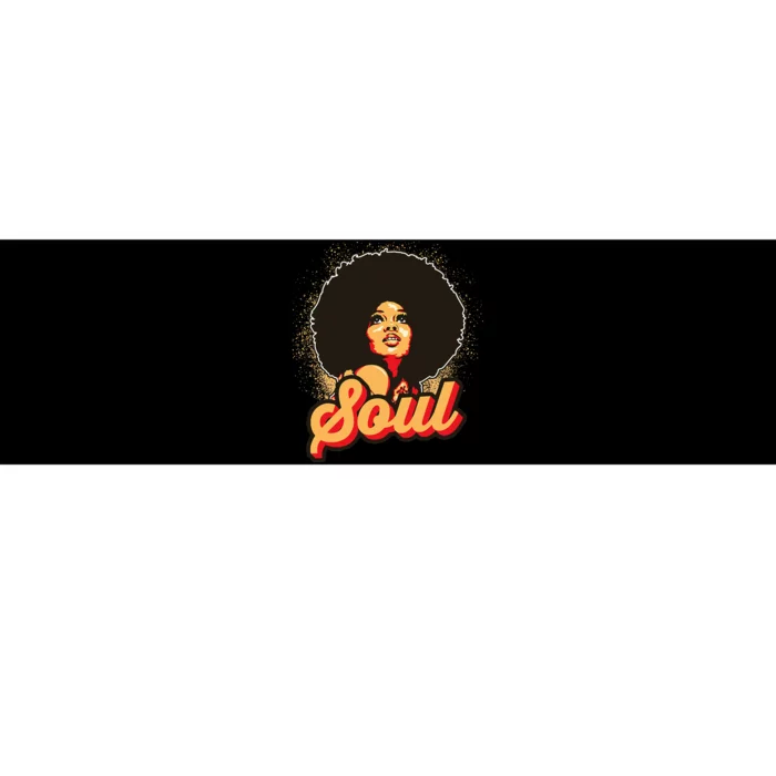 70s Funk Afro Women Soul Retro Vintage Style Graphic Bumper Sticker