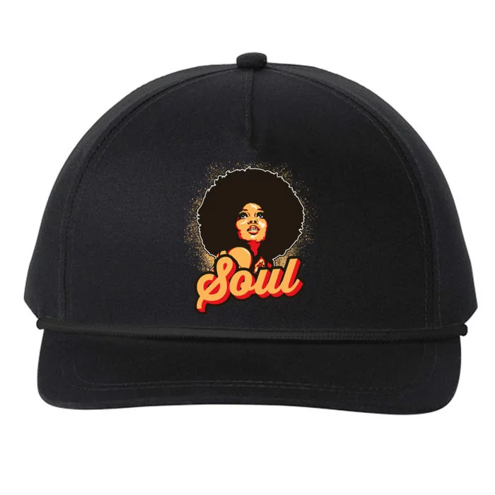 70s Funk Afro Women Soul Retro Snapback Five-Panel Rope Hat