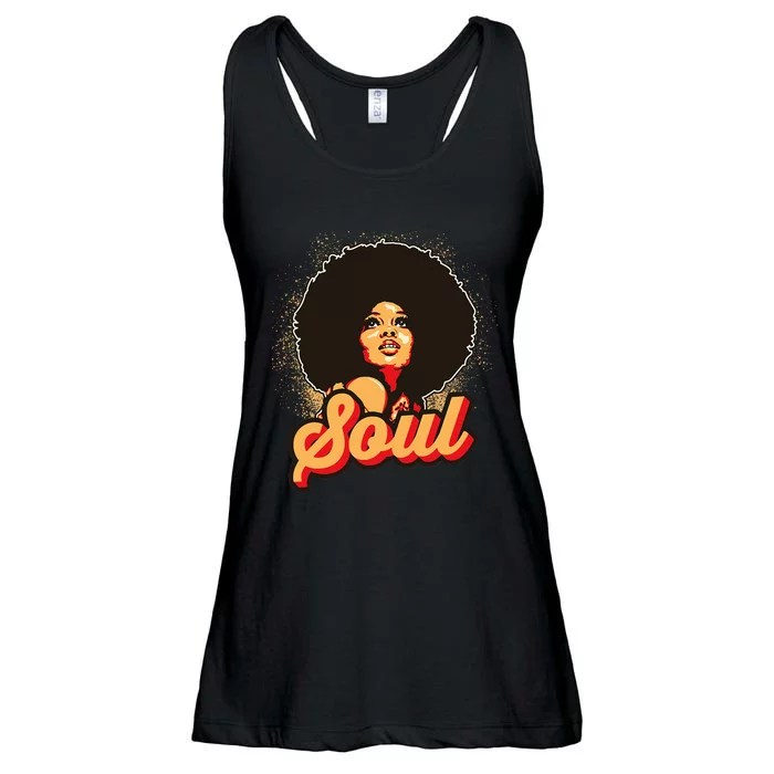 70s Funk Afro Women Soul Retro Ladies Essential Flowy Tank